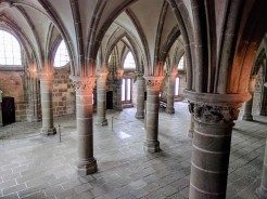 Normandy Mont Saint Michel Abbey hall