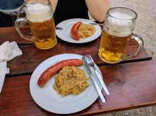 Munich beer garden food
